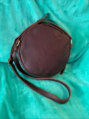 Portland Leather Cold Brew Leather Round Crossbody Bag - Women